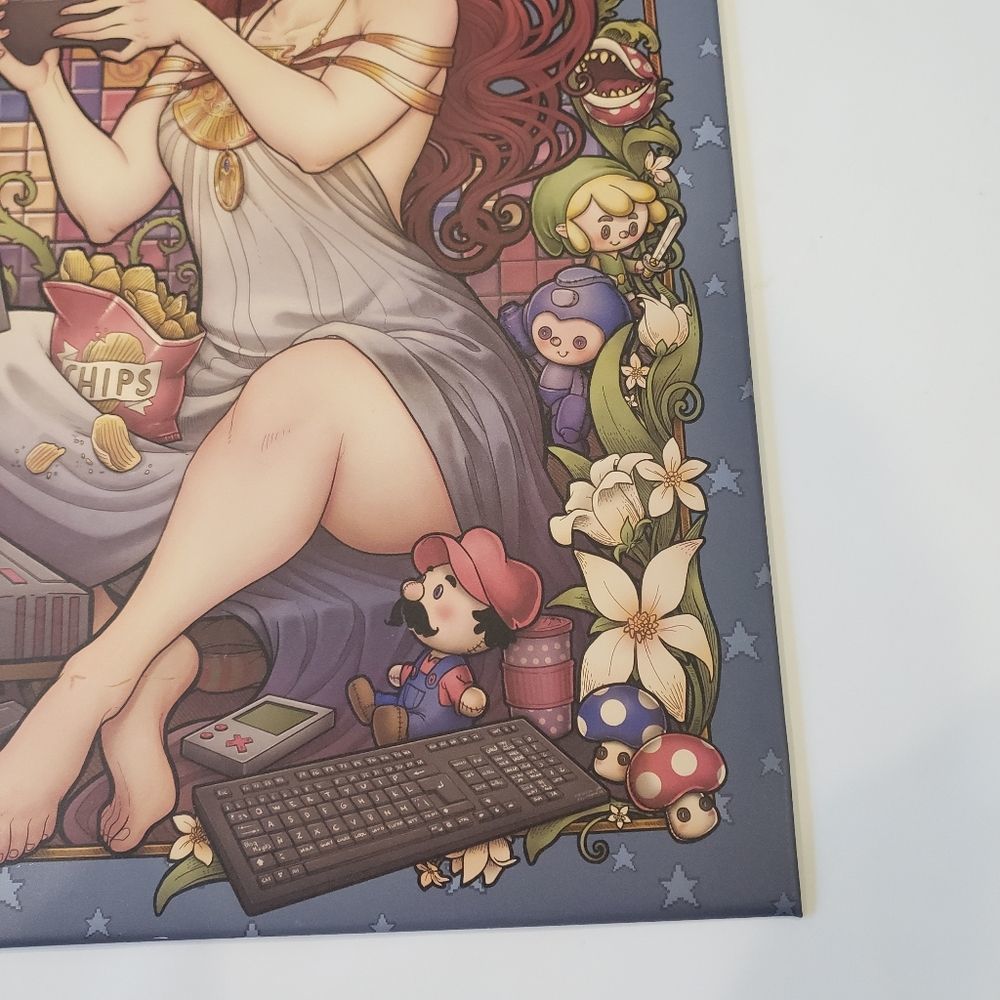 Displate Gamer Girl Nouveau Art Metal Print - Picture 5 of 12